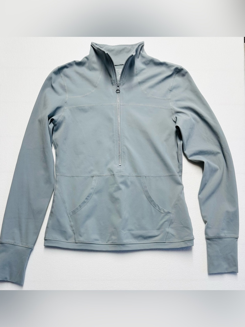 ZYIA Women's Light Gray Quarter-Zip Pullover